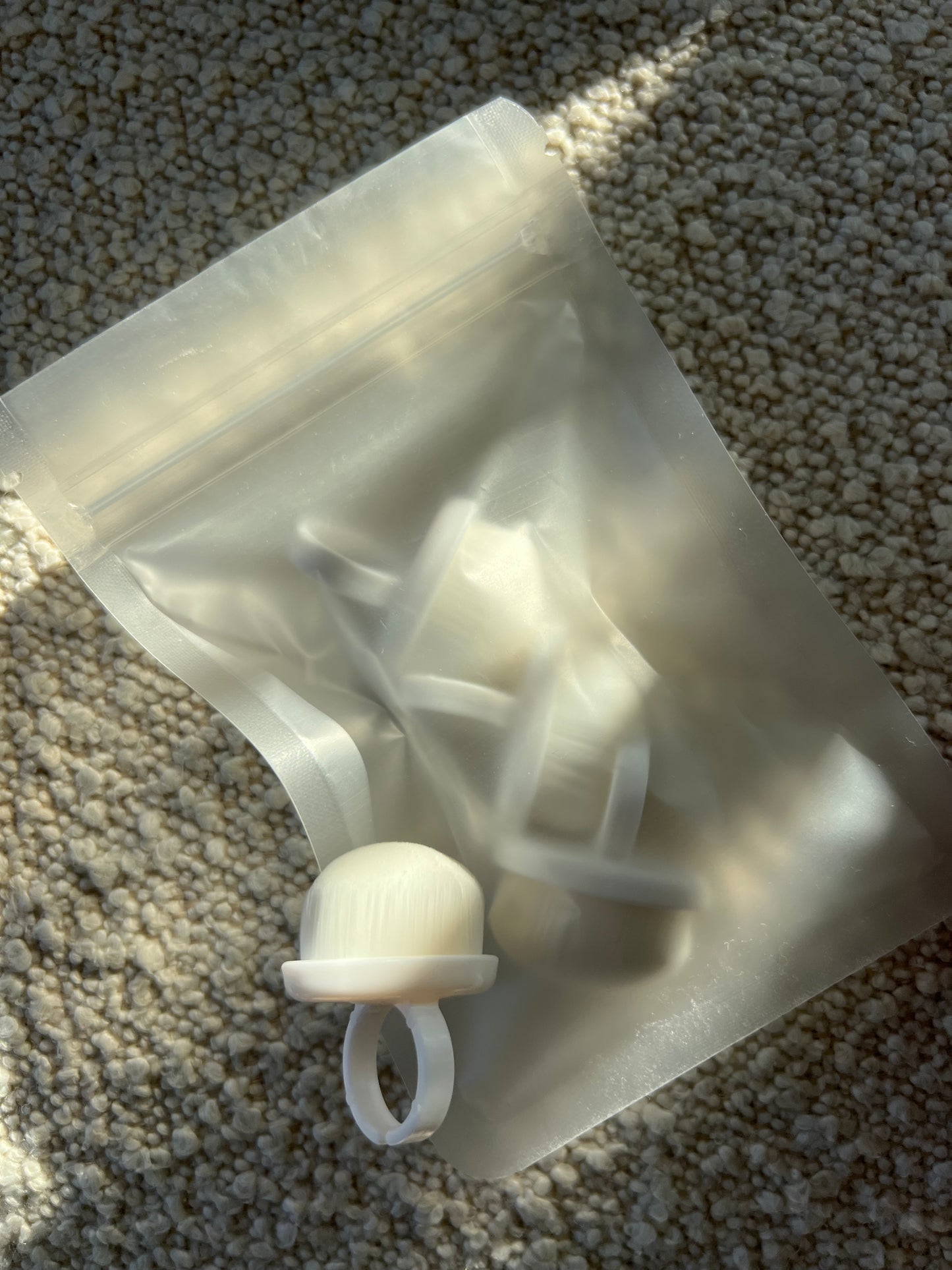 Hvid SoftBrush ring | 3-pak