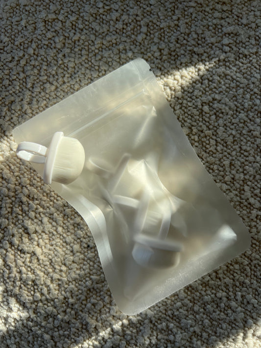 Hvid SoftBrush ring | 3-pak